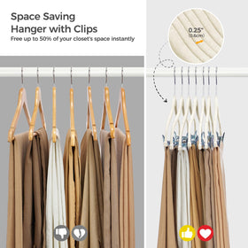 Ultra-thin design saves closet space with House Day velvet hangers