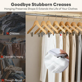 HOUSE DAY ultra-thin profile saves closet space and reduces clutter