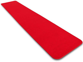 House, Home and More red carpet runner on venue floor adds premium entry aesthetic.