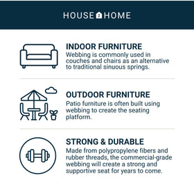 House2Home dining-chair webbing reinforcement supports everyday dining comfort.