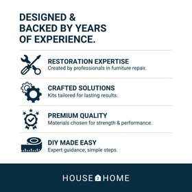 House2Home wicker and dining chairs benefit from versatile webbing reinforcement.