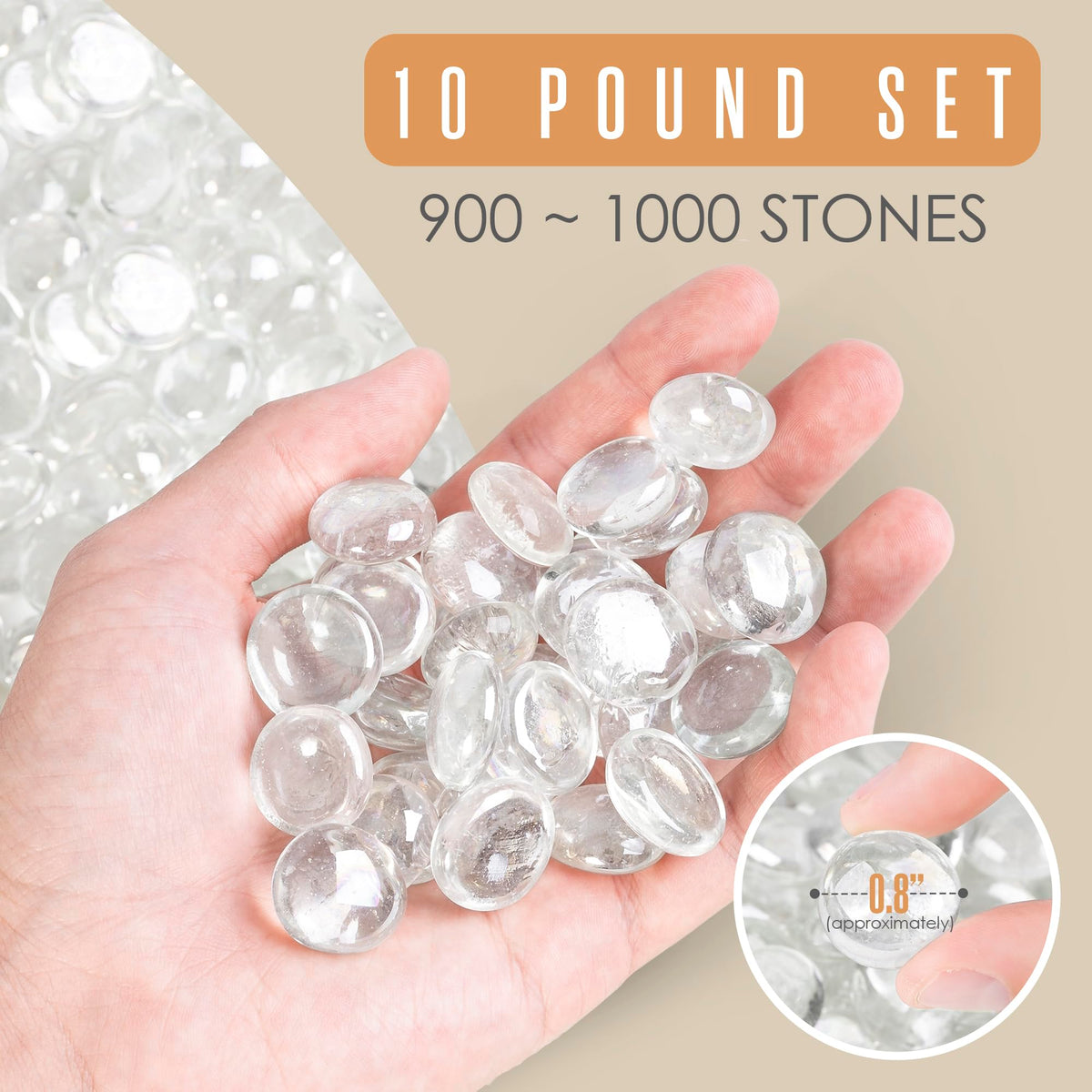Houseables vase filler with flat bottom provides balanced support for stems
