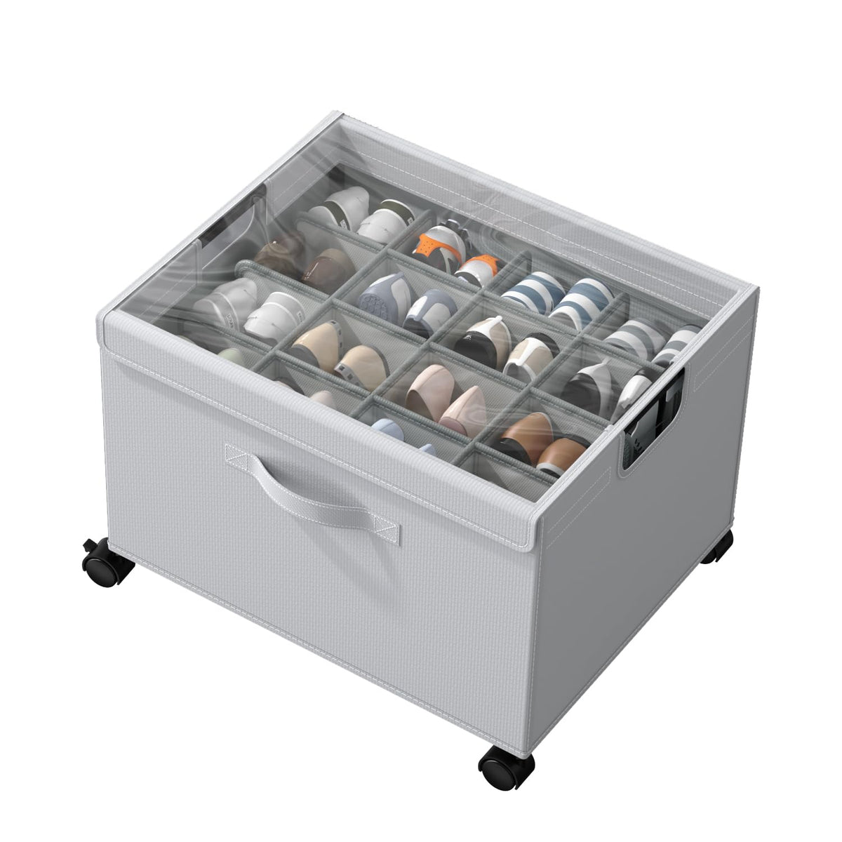 House Again shoe organizer with sturdy metal frame for long-lasting closet storage