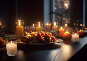 Housecret warm white candles create intimate ambiance for weddings and dinners