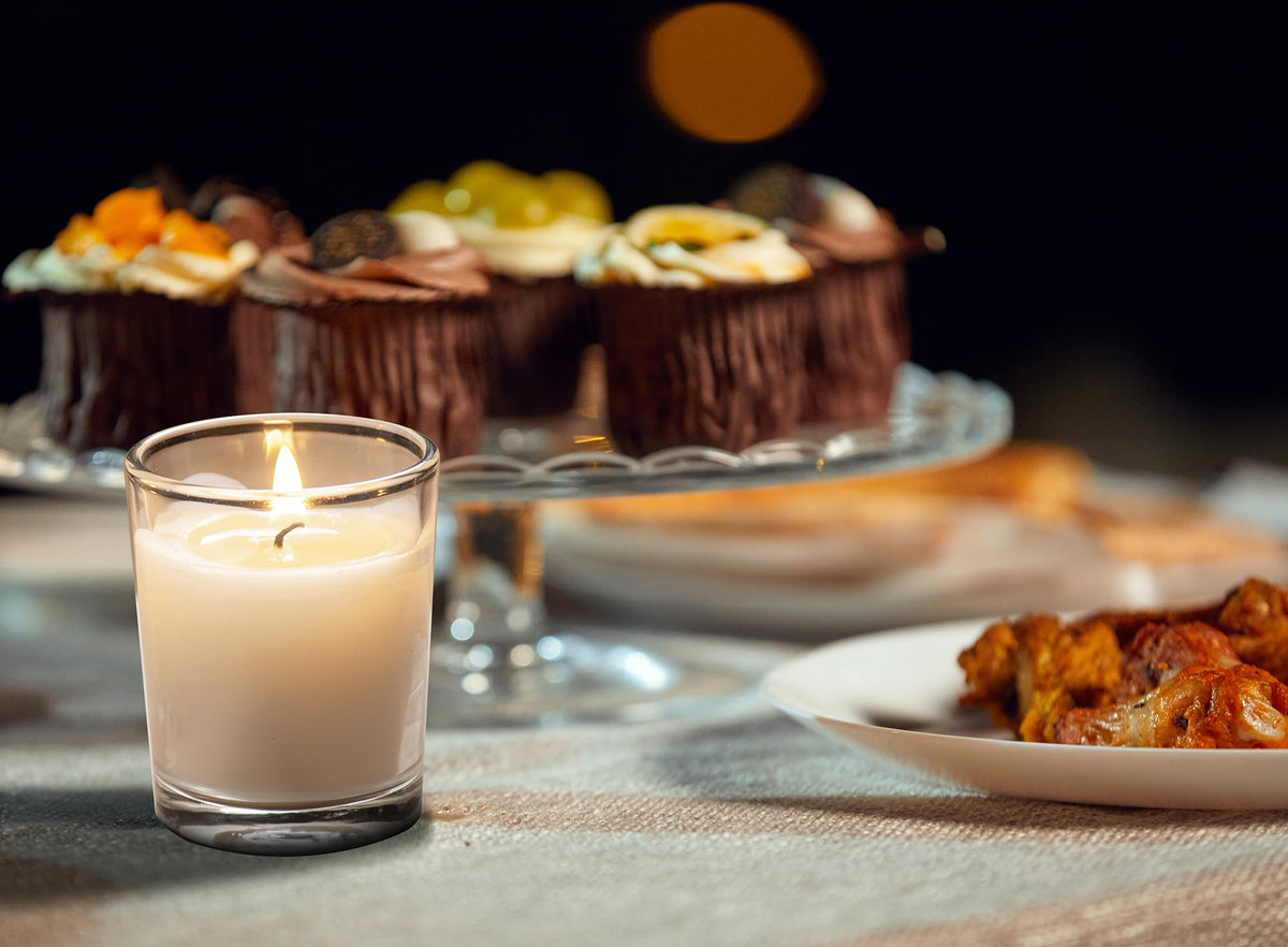 Housecret lead-free cotton wick votives provide smokeless indoor lighting