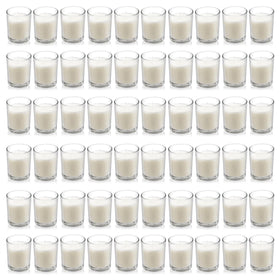 Housecret warm white unscented votive candles for 60-pack ambiance