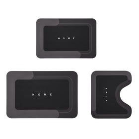 Housego versatile 3-piece set for bathroom, kitchen, and sink areas in black.
