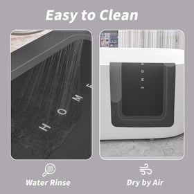 Housego easy-clean bath mat; smooth surface is wipe-clean or machine washable.