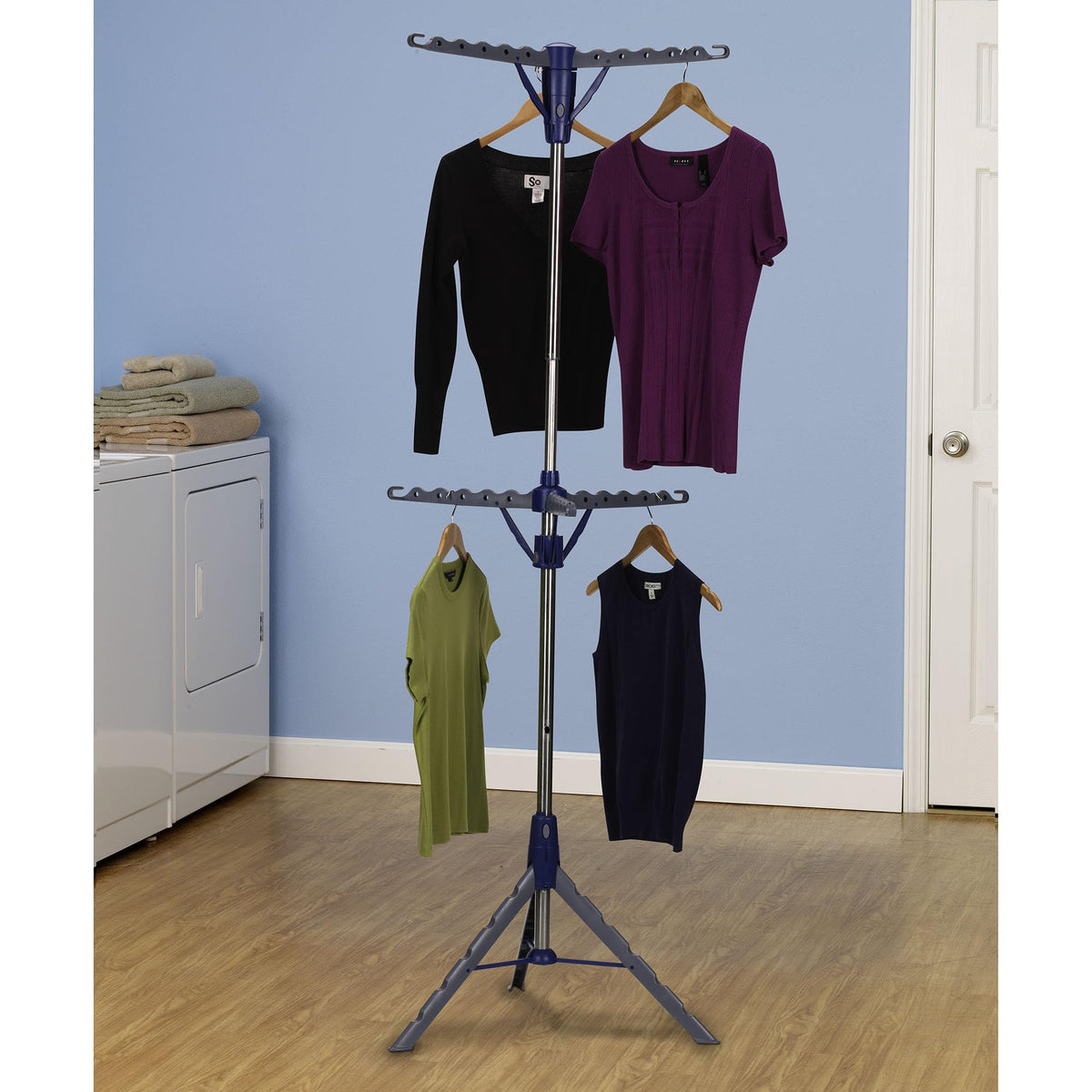Household Essentials 5012-1 adjustable neck height for versatile drying.