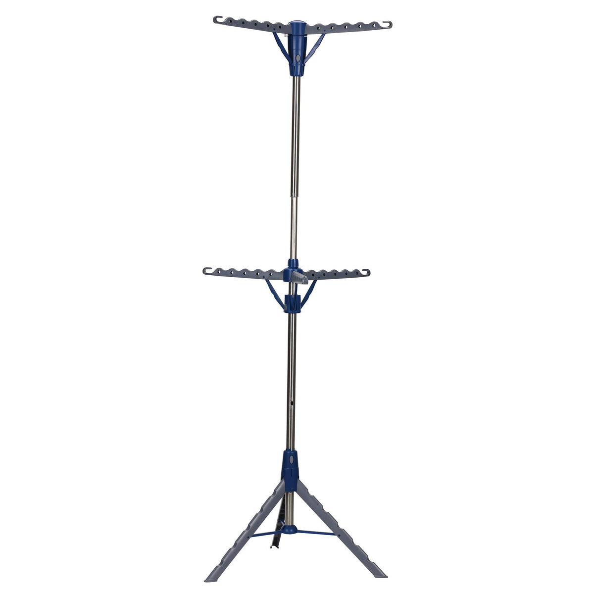 Household Essentials 5012-1 portable tripod dryer with two tiers for efficient indoor drying.