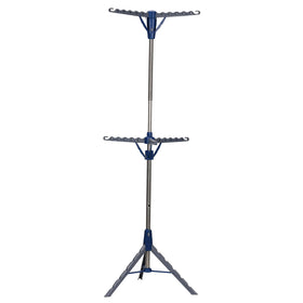 Household Essentials 5012-1 portable tripod dryer with two tiers for efficient indoor drying.