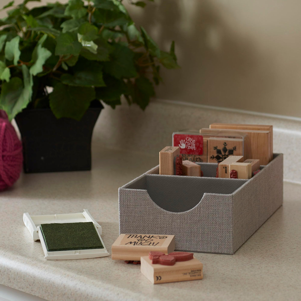 Household Essentials 2-pack organizer trays ideal for desk or shelf organization.