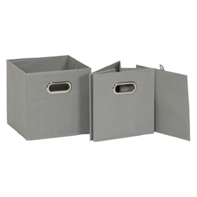 Household Essentials 11x11 inch cube fits standard cubby shelves neatly.