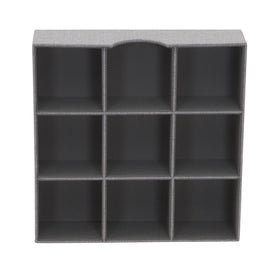 Household Essentials Grey 728-1 soft fabric cover protects contents from scuffs