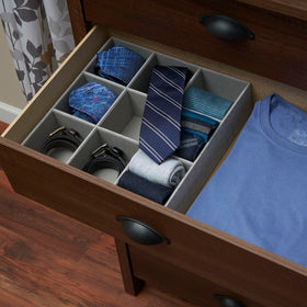 Household Essentials Grey 728-1 inside drawer with nine compartments for items