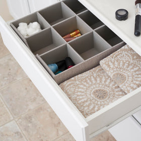 Household Essentials Grey 728-1 jewelry compartments keep small pieces organized