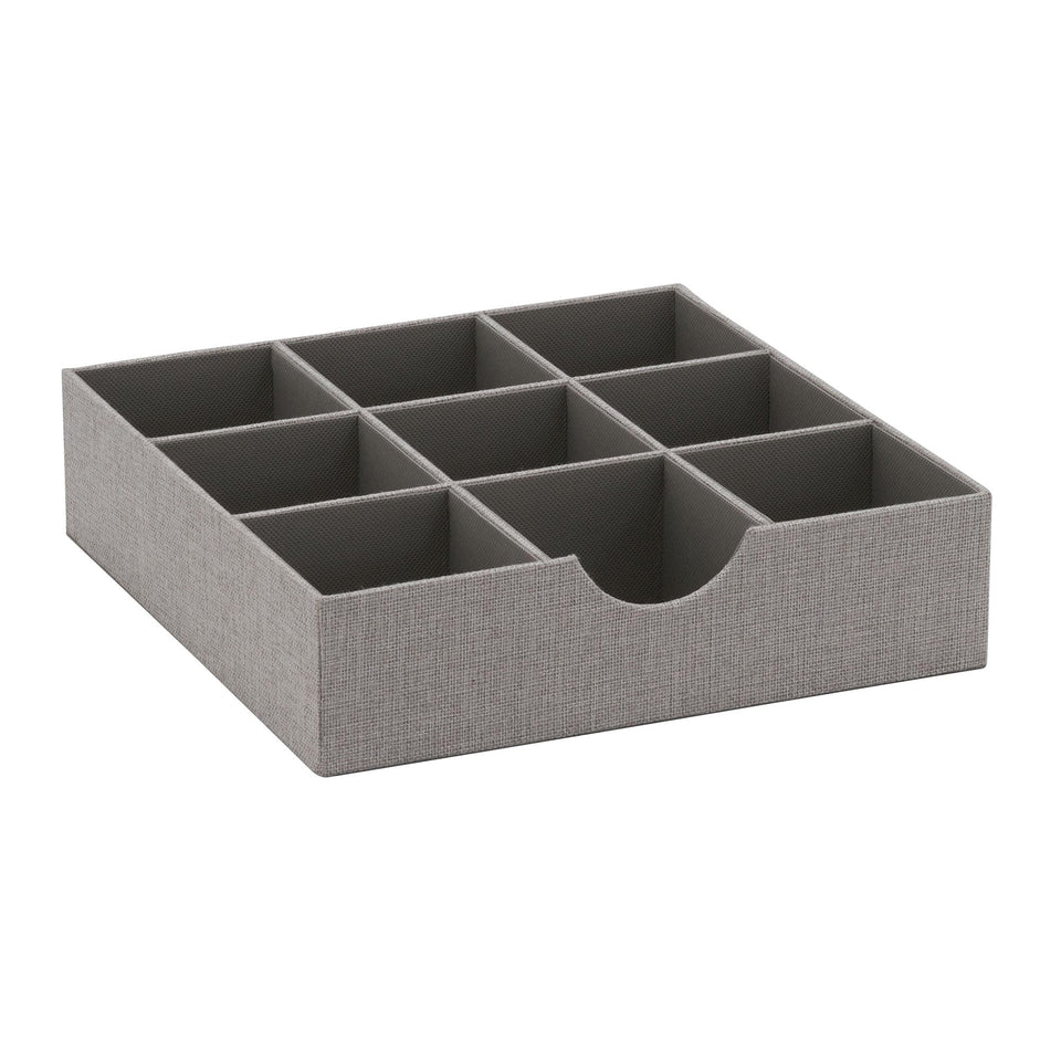 Household Essentials Grey 728-1 top view shows tidy drawer organization