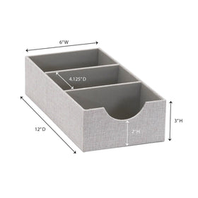 Household Essentials hardsided frame organizer tray providing sturdy support for delicate items.
