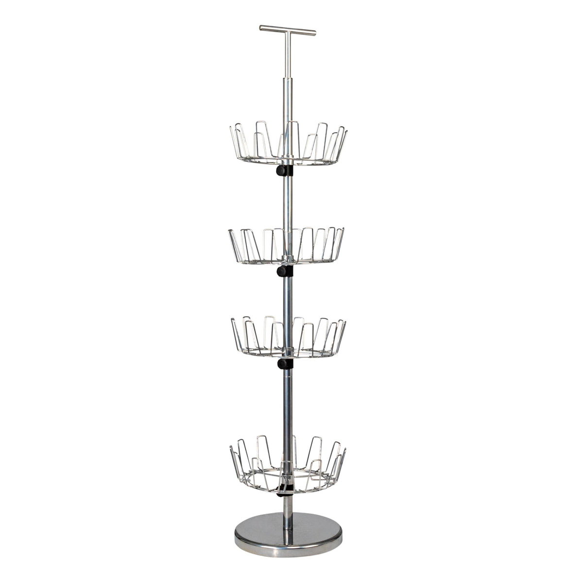 Household Essentials shoe tree holds up to 24 pairs for organized storage.