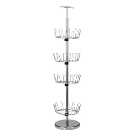 Household Essentials shoe tree holds up to 24 pairs for organized storage.