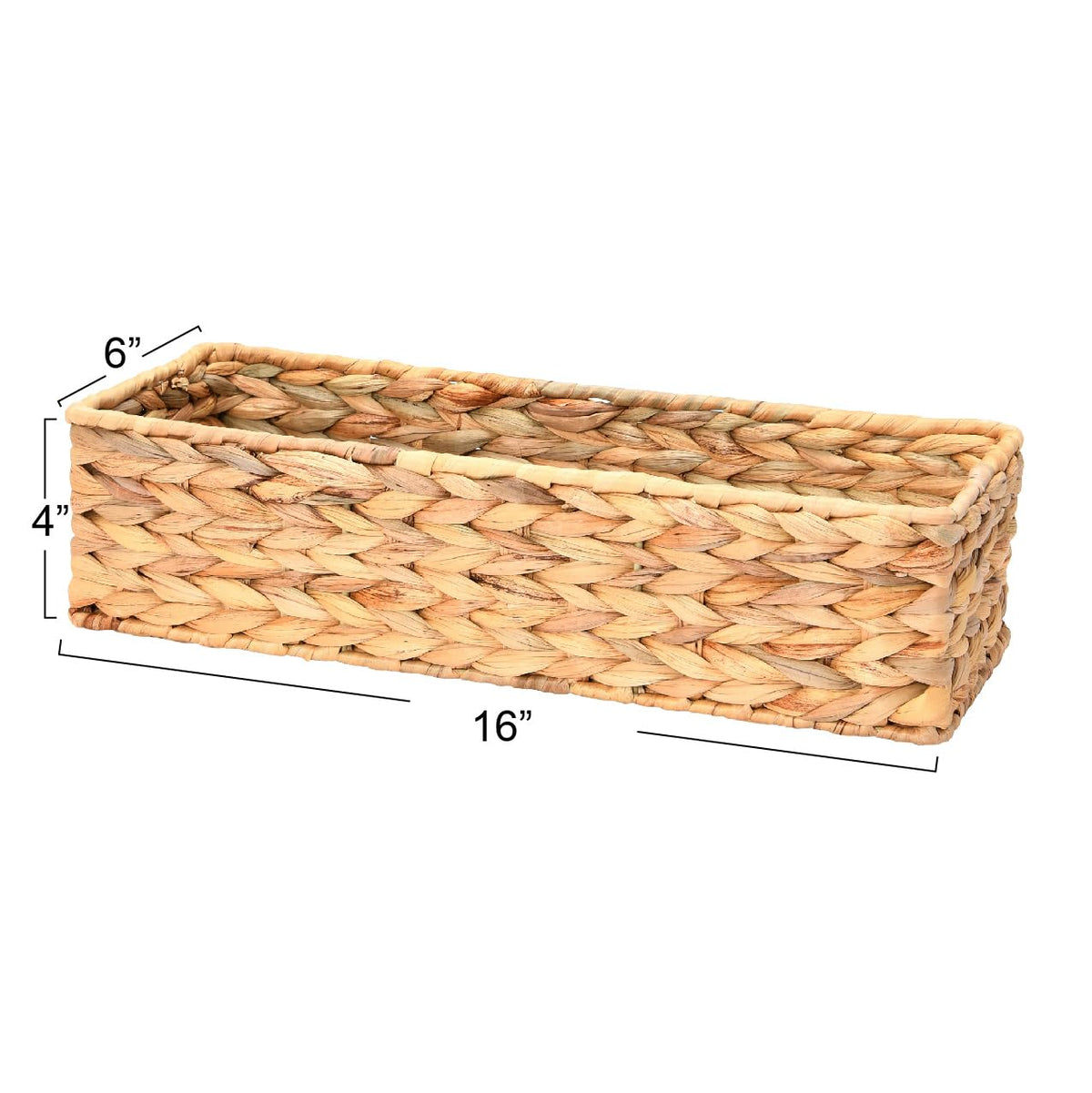 Household Essentials Water Hyacinth Rectangular Basket bathroom setup for easy organization