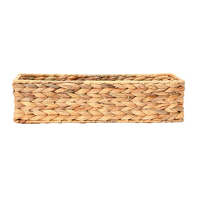 Household Essentials Water Hyacinth Rectangular Basket pantry storage for dry goods