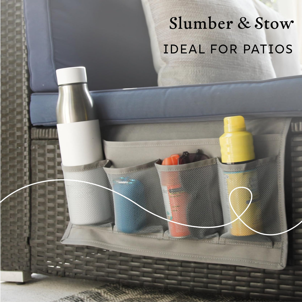 Houseify Slumber & Stow keeps essentials within reach at night.