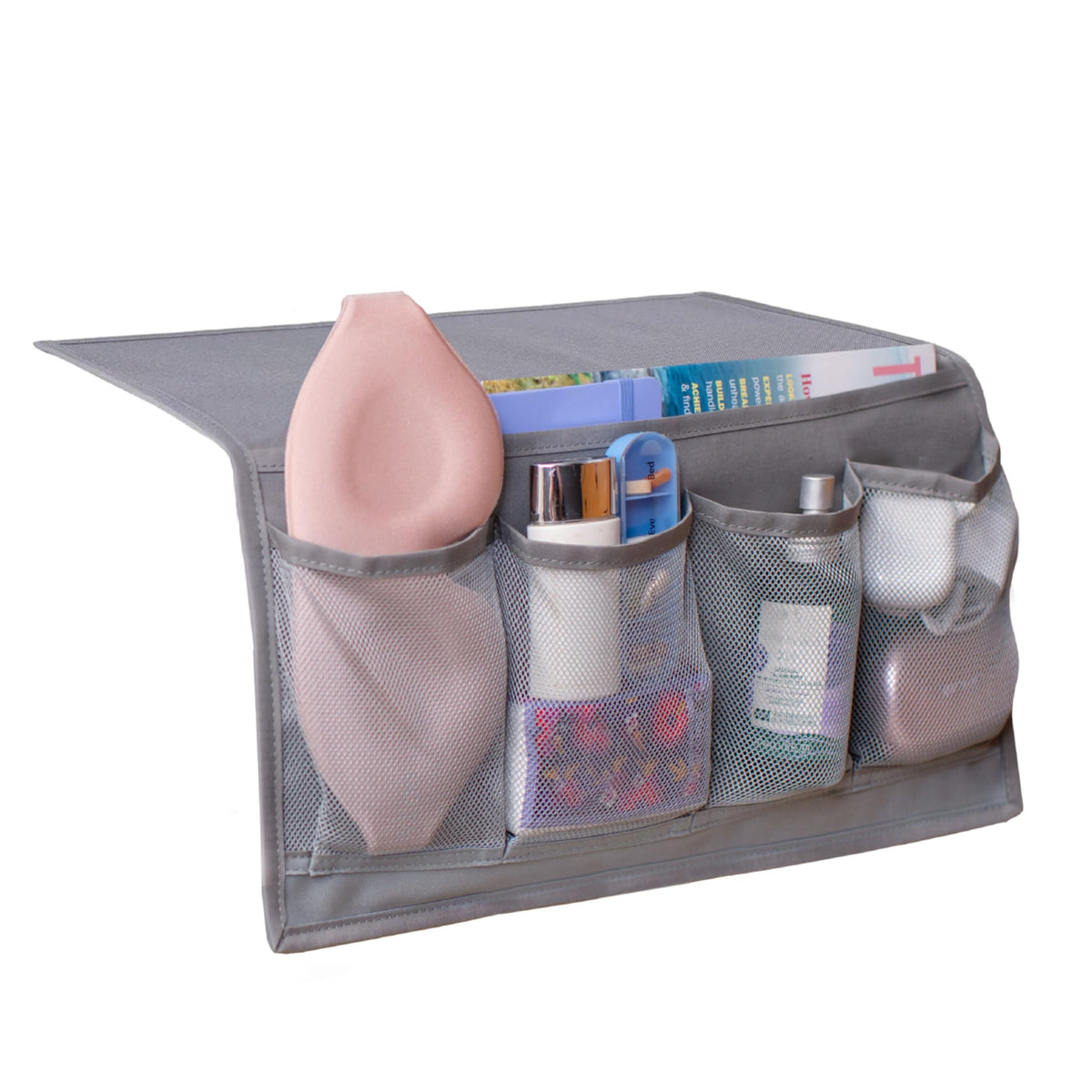 Houseify Slumber & Stow with mesh pockets for easy access to essentials.