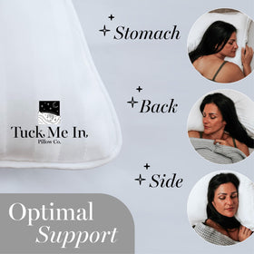 Houseify Tuck Me In Pillow breathable fabric closeup demonstrates cooling airflow