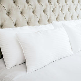 Houseify Tuck Me In Pillow queen front view showcases plush comfort for all-night support