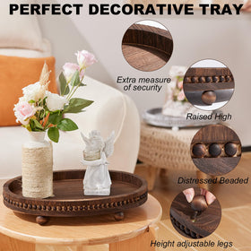 HouseJoy detachable-legs tray offers flexible styling and easy transport.