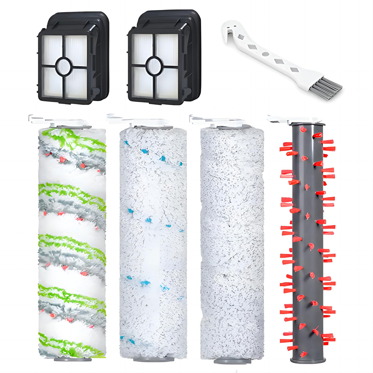 Houselife CrossWave multi-surface pet brush roller for deep cleaning and tangle-free pet hair pickup.