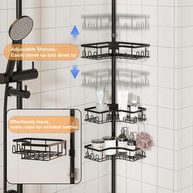 HouseUp telescoping height adjustment adapts to different ceilings for versatile setup.