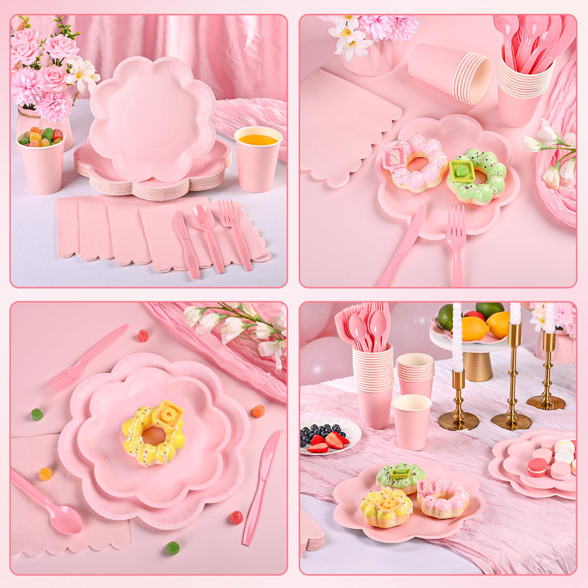 Houuqe plastic forks for kid-friendly party dining.