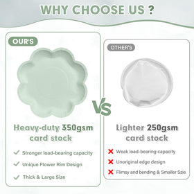 Houuqe sage green napkins 6.5in soft and absorbent for quick cleanup.