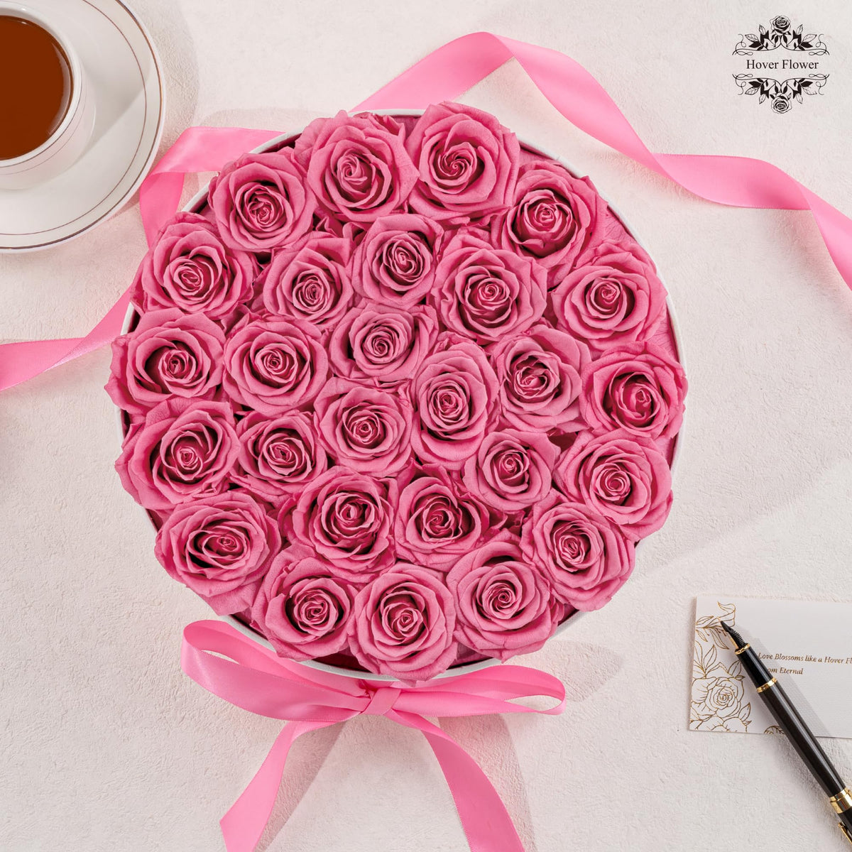 Hover Flower 27 Forever Roses decorative gift for mom or partner.