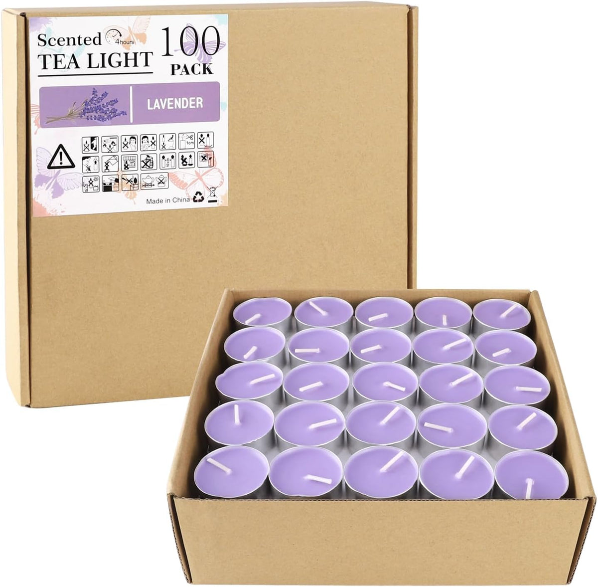 Howemon lavender tealight candle ideal for Christmas decor