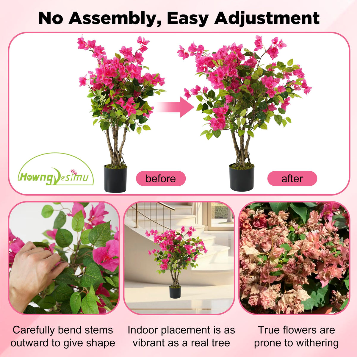 Howngyesimu bougainvillea tree suitable for indoor or outdoor use.