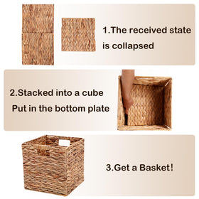 HOYCYA6 storage cubes neatly fit in a cabinet for tidy spaces