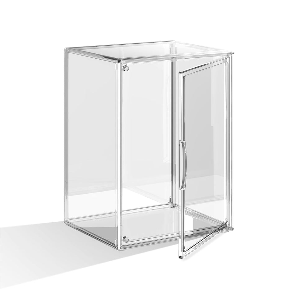 HOYOJA clear acrylic display case provides crystal-clear visibility for collectibles
