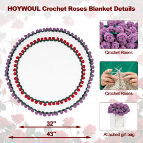 HOYWOUL gift-ready bouquet blanket wrapped attractively for special occasions.