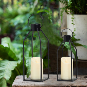 HPC Decor LED candle lantern provides safe, long-lasting warm light without wax or smoke.