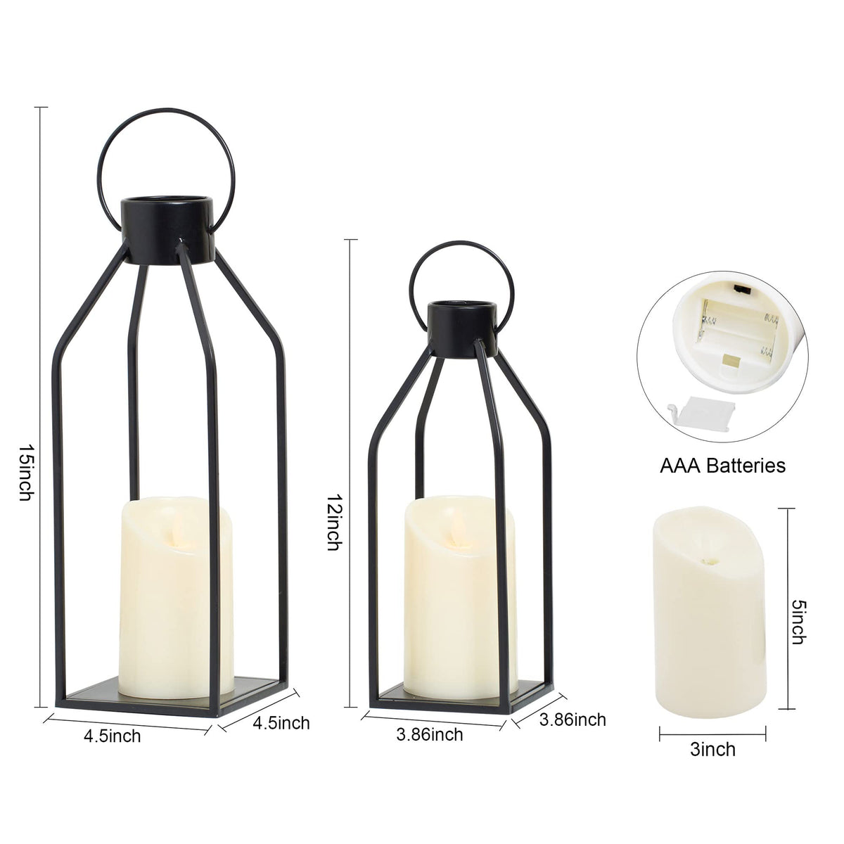 HPC Decor small lantern is ideal for table centerpieces and side tables.