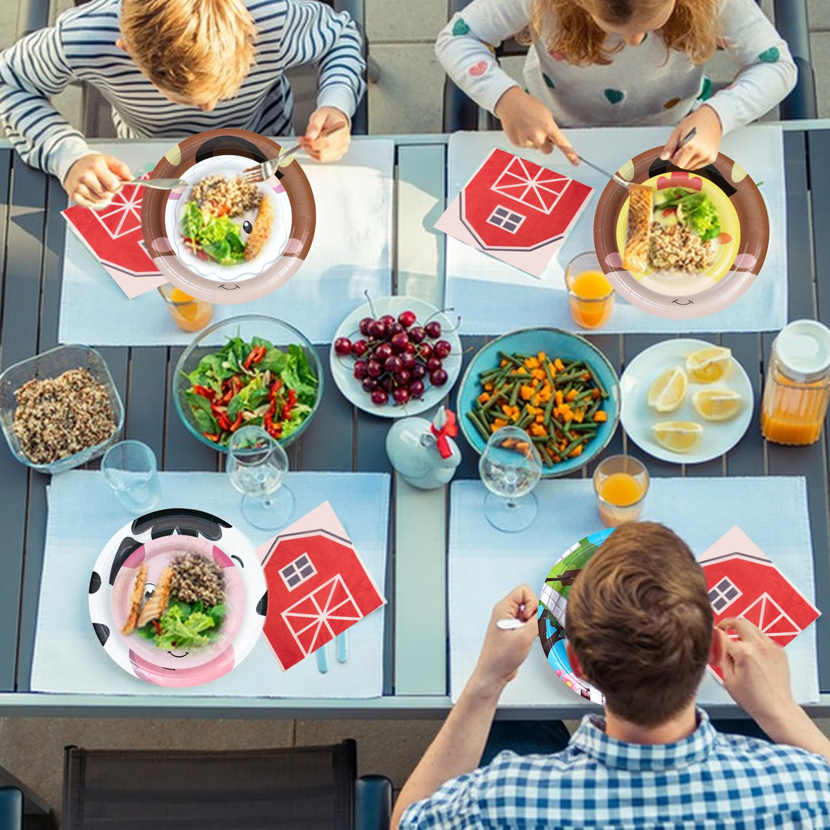 Hpscdyo easy cleanup disposable tableware speeds post-event tidying.