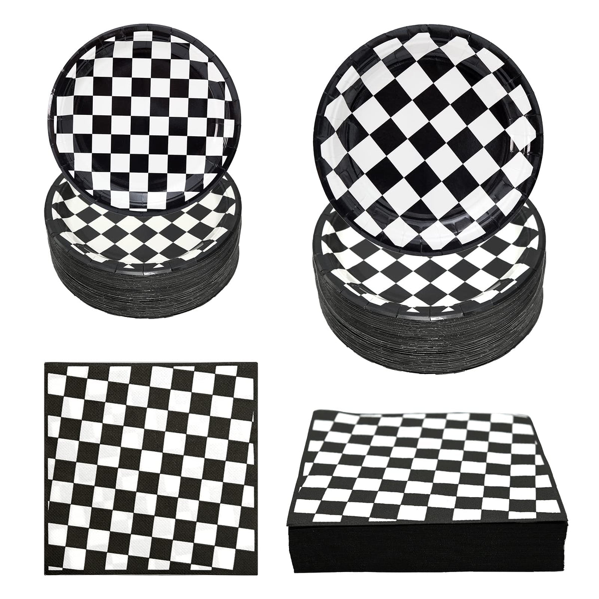 Hpscdyo race car plates brighten parties with bold colors.