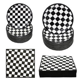 Hpscdyo race car plates brighten parties with bold colors.