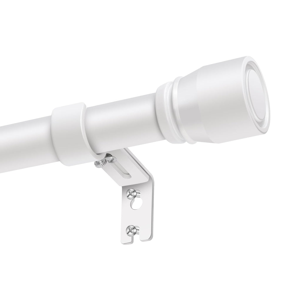 Hradecti 1 inch curtain rod extended length on window setup