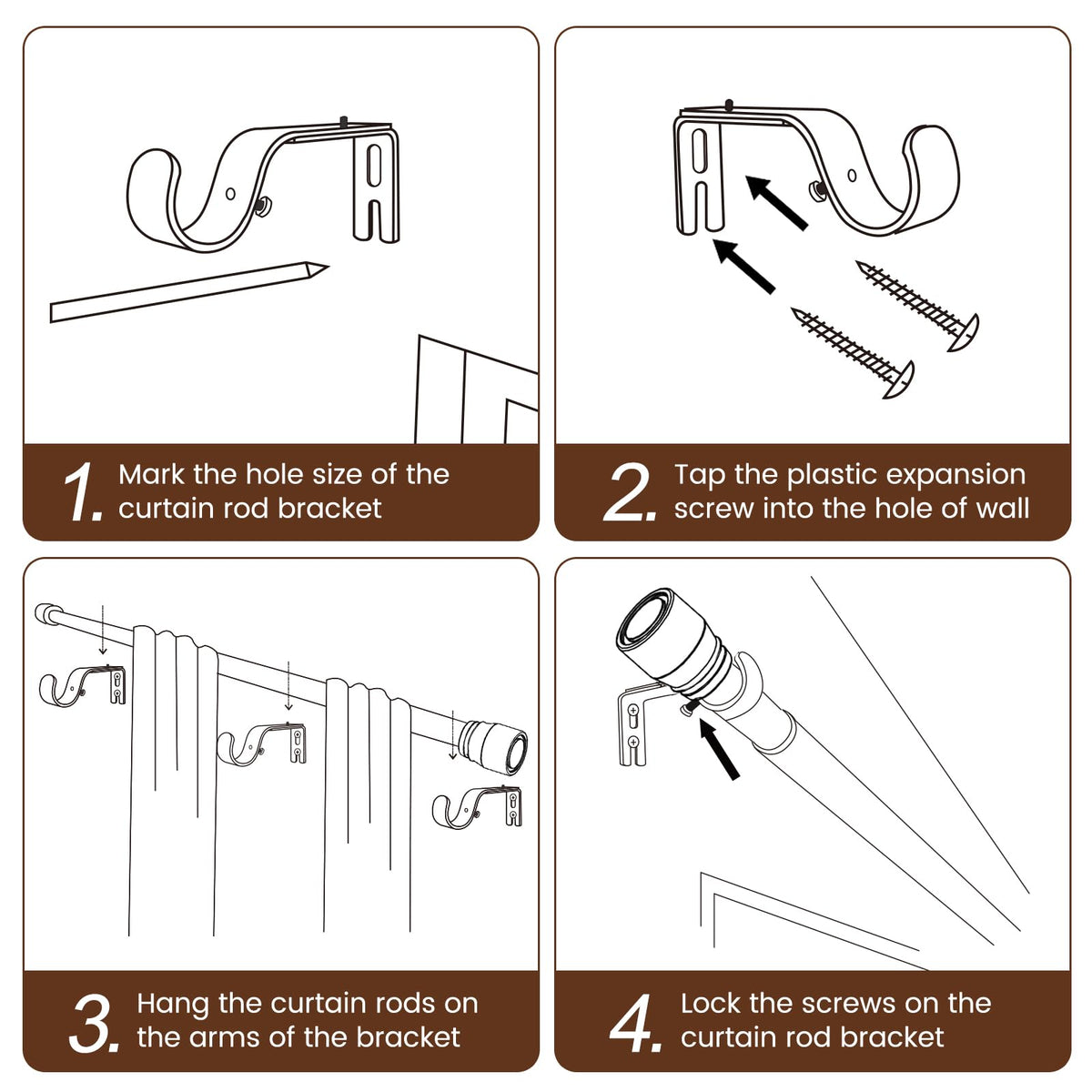 Hradecti curtain rod installs quickly with simple assembly for effortless setup.