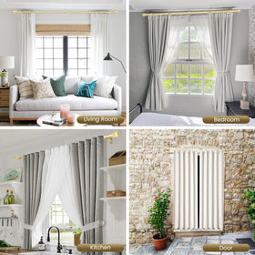 Hradecti easy-install curtain rod for quick mounting with minimal tools