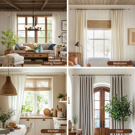 Hradecti no-drill curtain rod option for renter-friendly spaces.